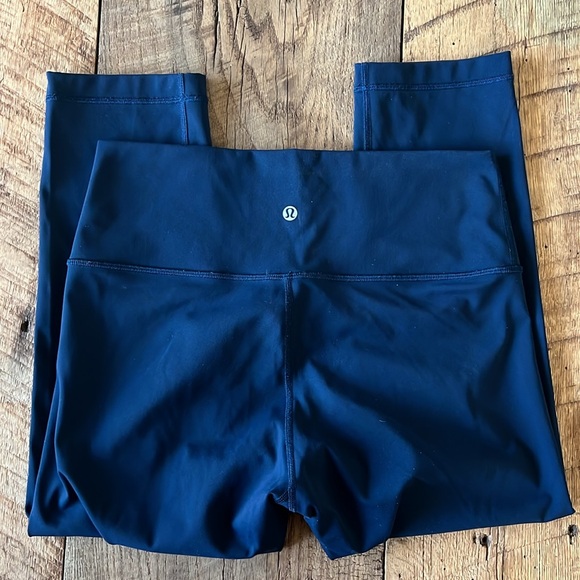 lululemon Wunder Under Navy Leggings - Picture 2 of 4